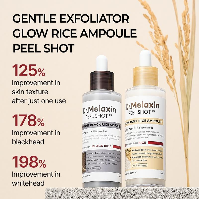 GLOWCHE MOOLINSE Peel Shot Glow Rice Ampoule Duo